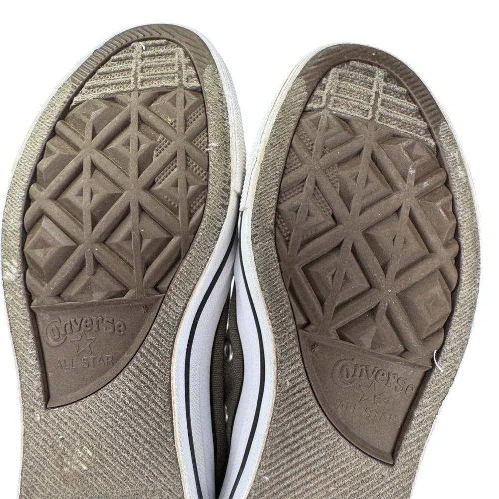 Converse Chuck Taylor Unisex Canvas Sneakers Shoes Charcoal‎ Gray Womens 7 - Picture 14 of 15